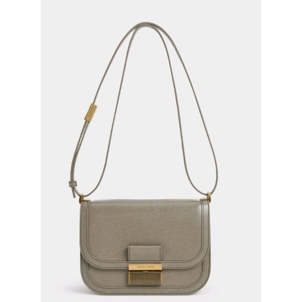 Charles & Keith Charlot Bag Taupe W/ Tag